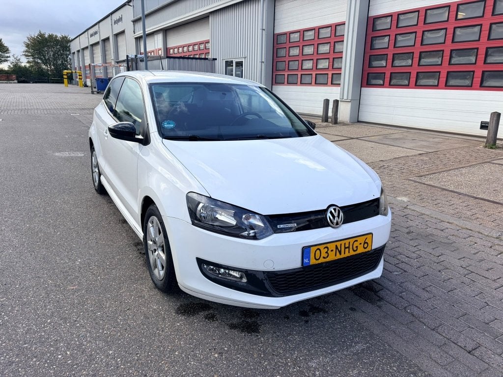 Volkswagen Polo 1.2 TDI 75PK 5D Bluemotion 2010 Wit, Voorwielaandrijving, Stof, 74 pk, Zwart