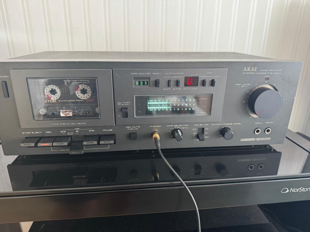 Akai GX-M10 Cassette Deck Super GX Glass Heads, Ophalen, Enkel, Akai, Tiptoetsen