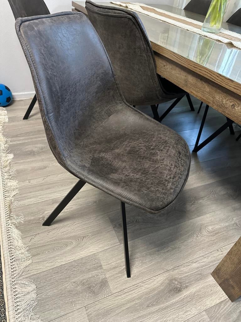 eetkamerstoelen van Woood, Huis en Inrichting, Stoelen, Ophalen, Zo goed als nieuw, Metaal, Eén