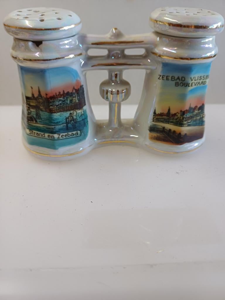 Peper en zout stel Vlissingen, Antiek en Kunst, Antiek | Keramiek en Aardewerk, Ophalen of Verzenden