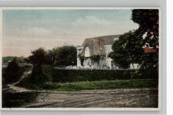 Lunteren De Boomakker, Verzamelen, Ansichtkaarten | Nederland, Verzenden, 1920 tot 1940, Gelopen, Gelderland