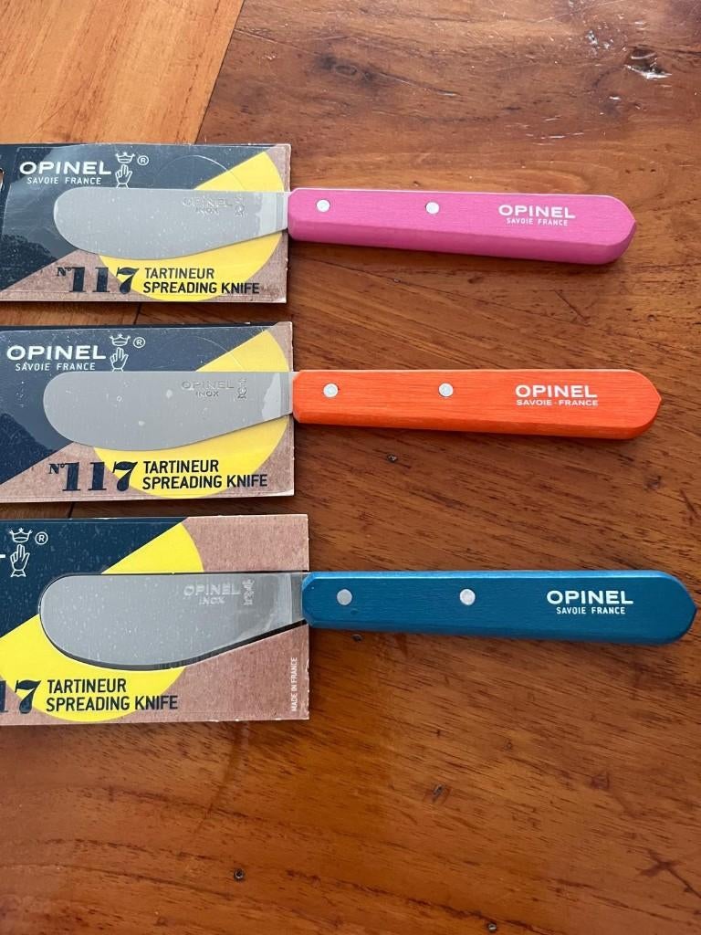 Opinel 117 botermes, Huis en Inrichting, Keuken | Bestek, Nieuw, Los bestek, Overige materialen, Ophalen of Verzenden
