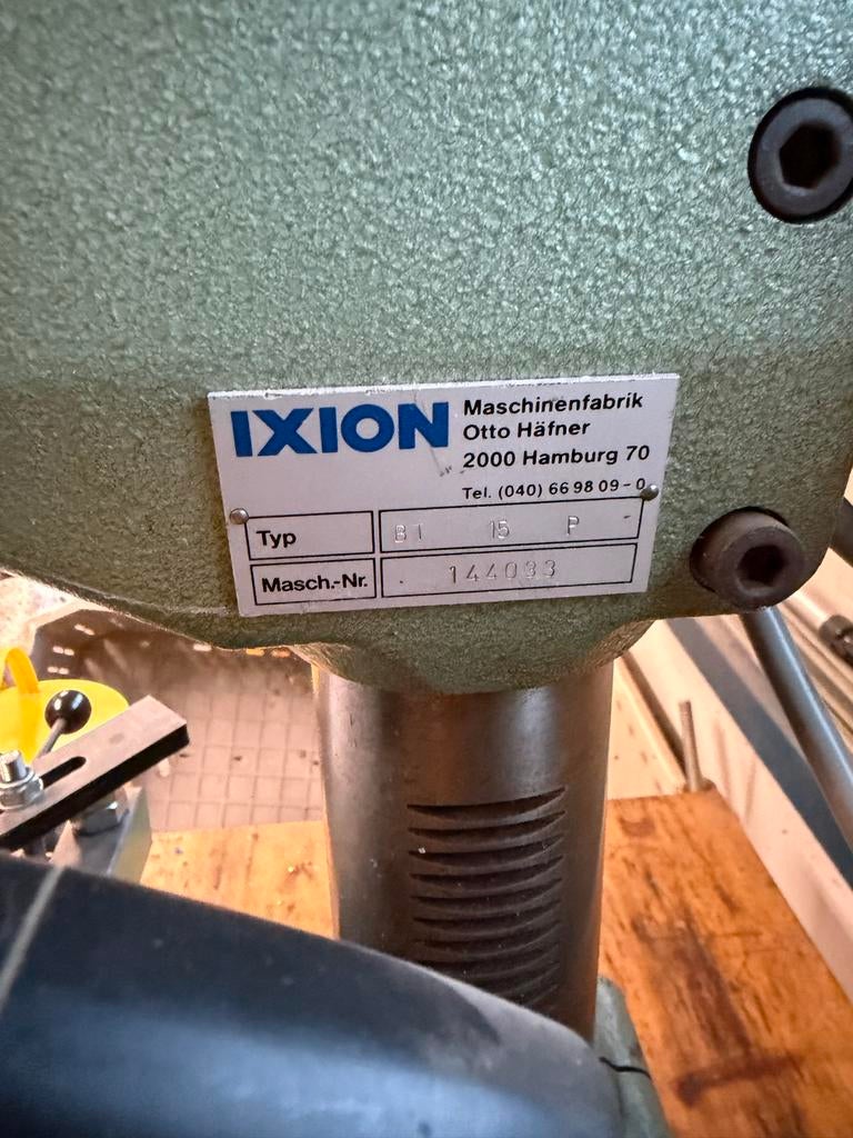 IXION BT 15 P Kolomboormachine met Kruistafel, 100 liter of meer, Ophalen, Zo goed als nieuw
