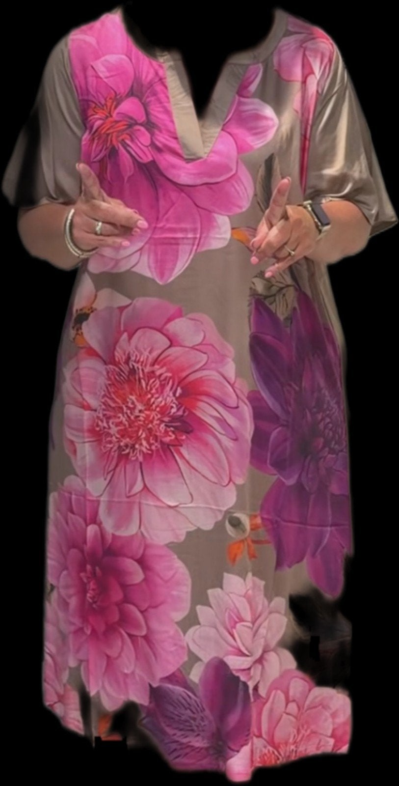 nieuwe roze gebloemde jurk van zhenzi, Zhenzi, Jurk, Nieuw, Ophalen of Verzenden