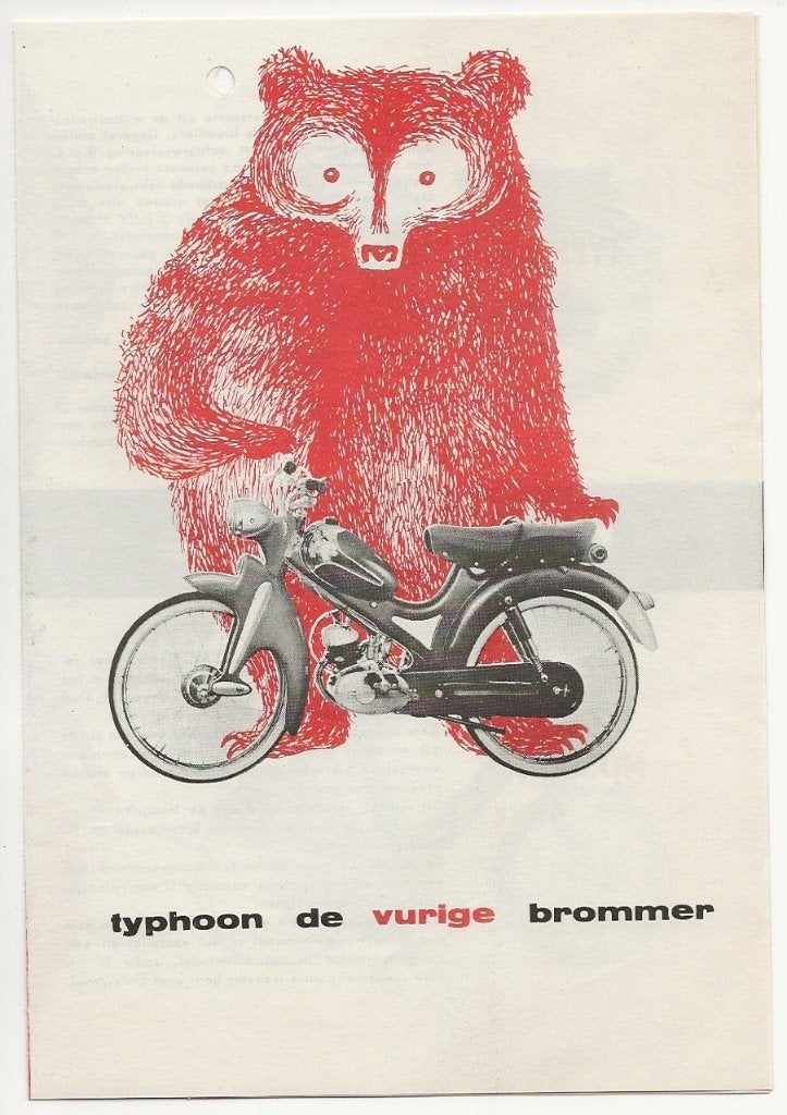 Typhoon vurige brommer folder bromfiets, Verzenden, Zo goed als nieuw