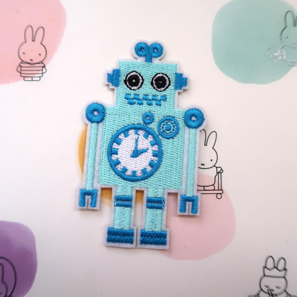 Geborduurde Robot Opstrijk Patch Badge Applique, Verzenden, Nieuw, Overige applicaties