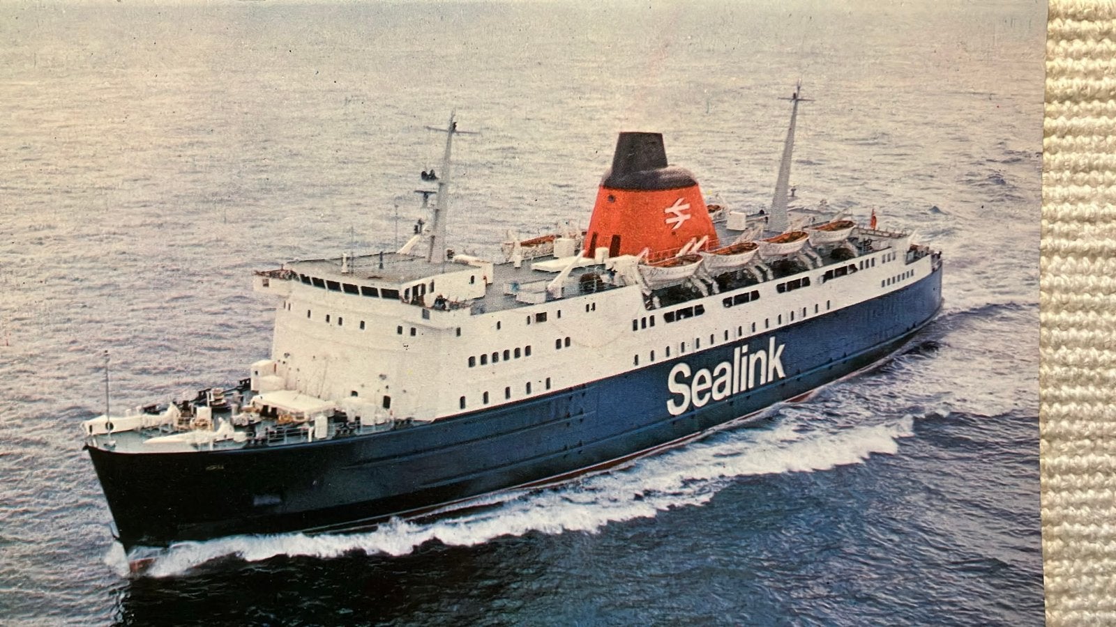 HORSA  veerboot Sealink  1972  Channel ferry, Ophalen of Verzenden, Zo goed als nieuw, Kaart, Foto of Prent
