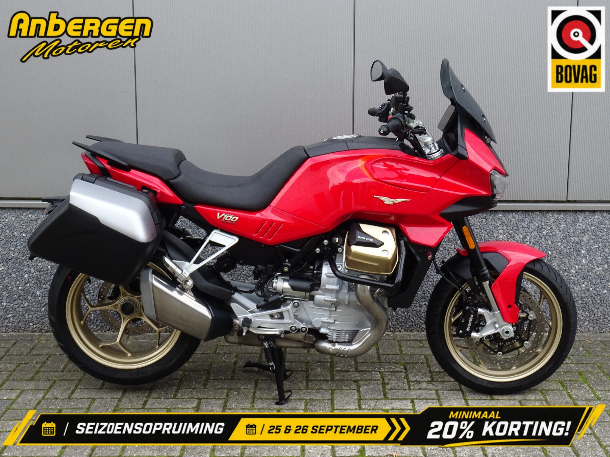 Moto Guzzi V 100 MANDELLO (bj 2023), 1000 cc, Toermotor, Gebruikt, Bedrijf