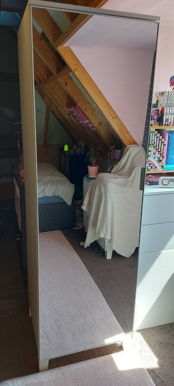 Ikea kast met spiegeldeur, Ophalen, Met deur(en), 50 tot 100 cm, Zo goed als nieuw