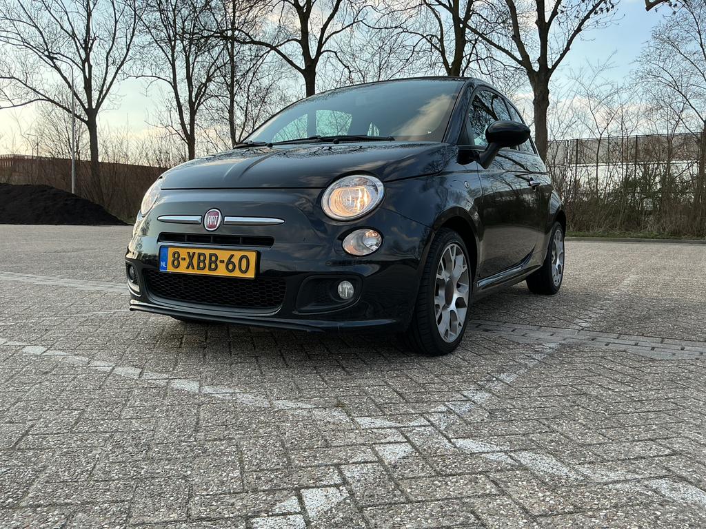 Fiat 500C 0.9 TwinAir Sport 2014 Zwart *CABRIO*, Auto's, Fiat, Particulier, 500C, Airbags, Airconditioning, Bluetooth, Boordcomputer