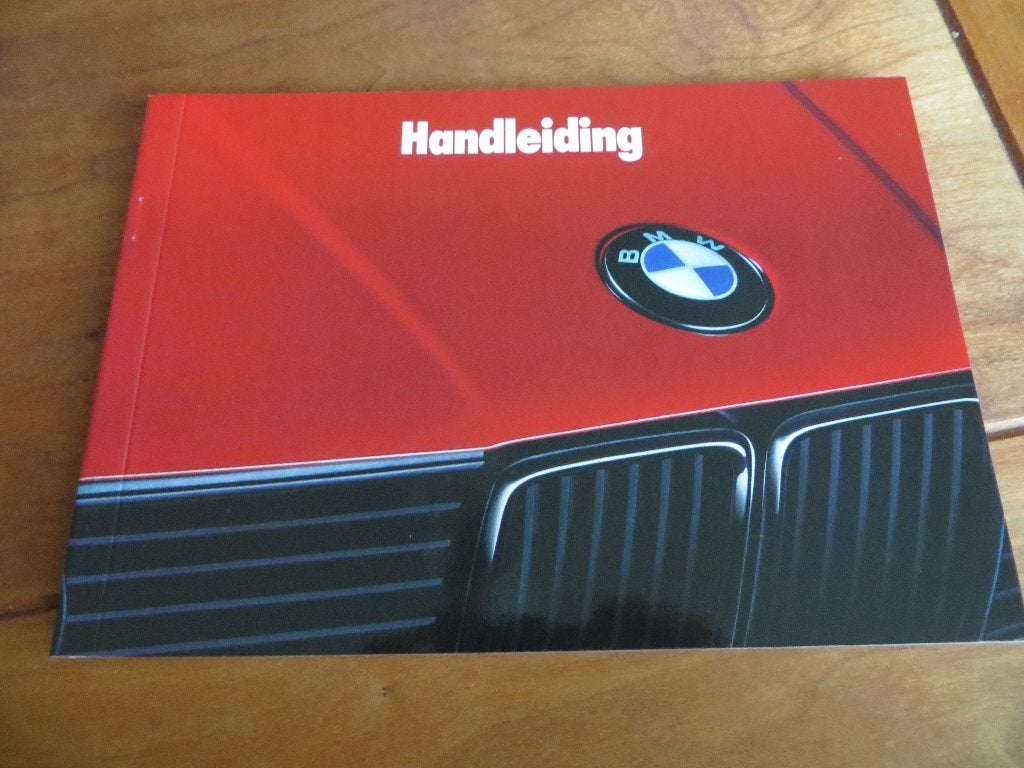 Instructieboek BMW 3-serie E30 1989 +325iX +Cabrio +Touring, Ophalen of Verzenden