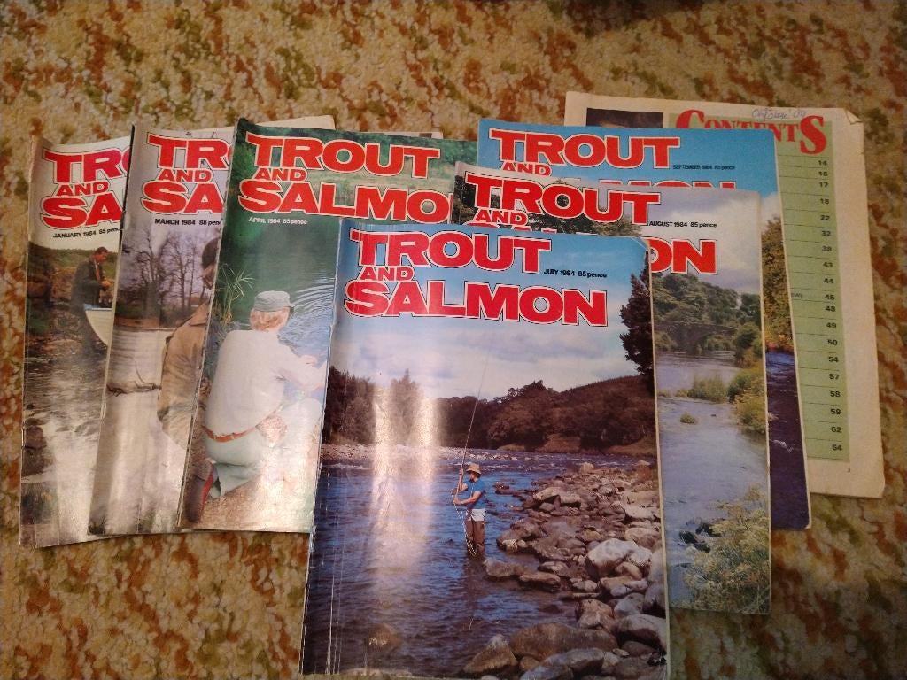 Tijdschriften-magazines Trout and Salmon., Watersport en Boten, Hengelsport | Vliegvissen, Ophalen of Verzenden, Gebruikt, Overige typen