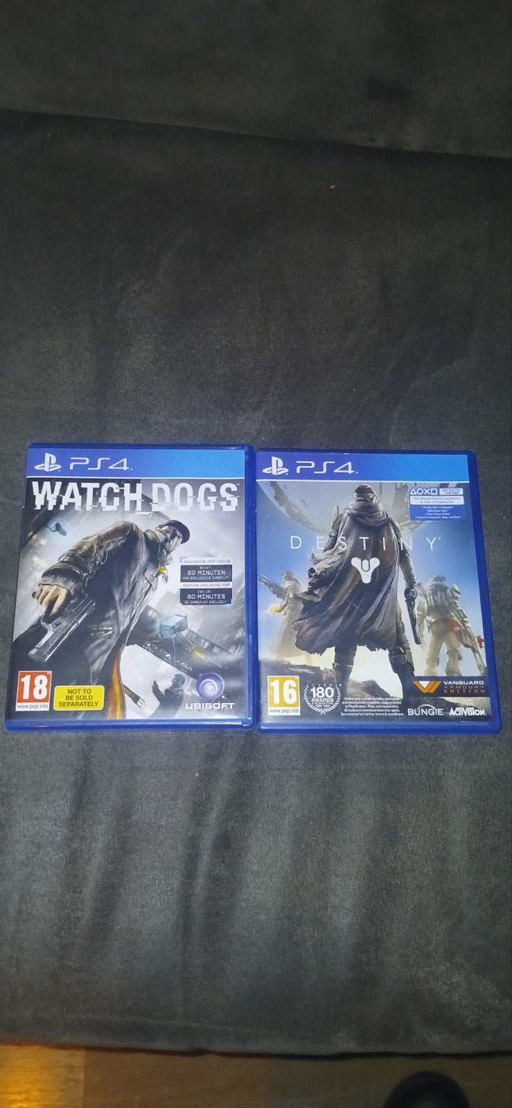 PS4 Spellen: Watch Dogs & Destiny - Zo goed als nieuw, Avontuur en Actie, Online, Vanaf 18 jaar, 1 speler