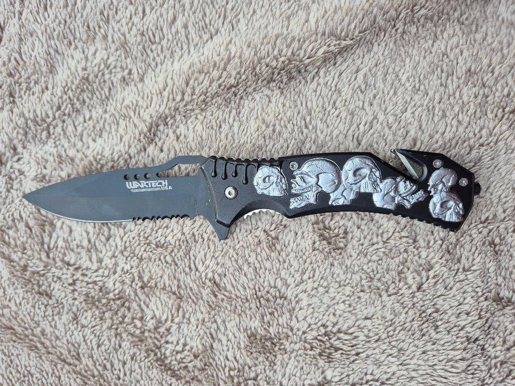 Knip mes skull zwart, Ophalen of Verzenden, Overige soorten, Azië, Mes of Dolk