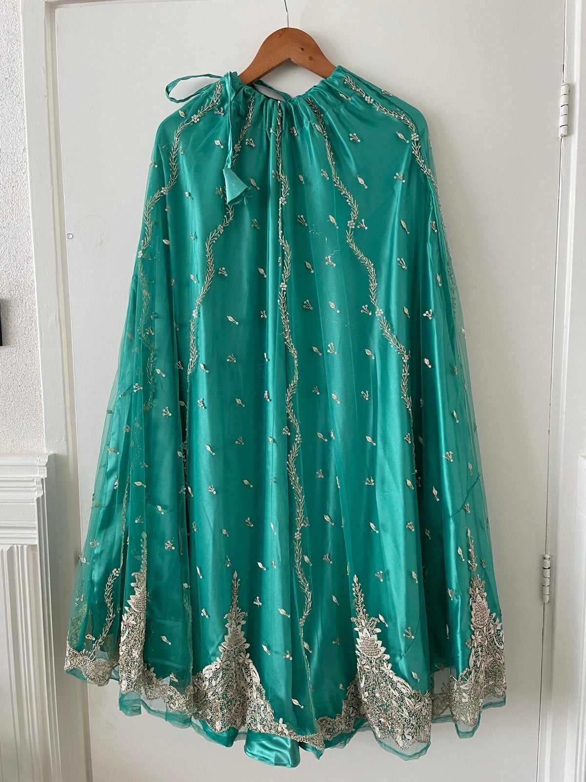 Prachtige Indiase/Pakistaanse feestjurk - Zeegroen, Kleding | Dames, Gelegenheidskleding, Galajurk, Zo goed als nieuw, Groen, Ophalen