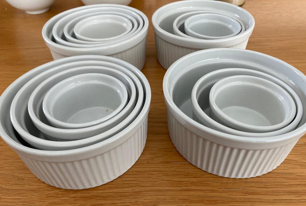 Witte aardewerk schaaltjes, Ophalen, Overige stijlen, Aardewerk, Schaal of Schalen