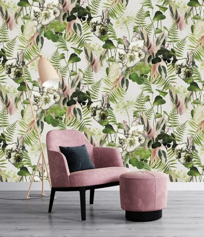 Fotobehang Floral Utopia/color choc, Verzenden, 75 m² of meer