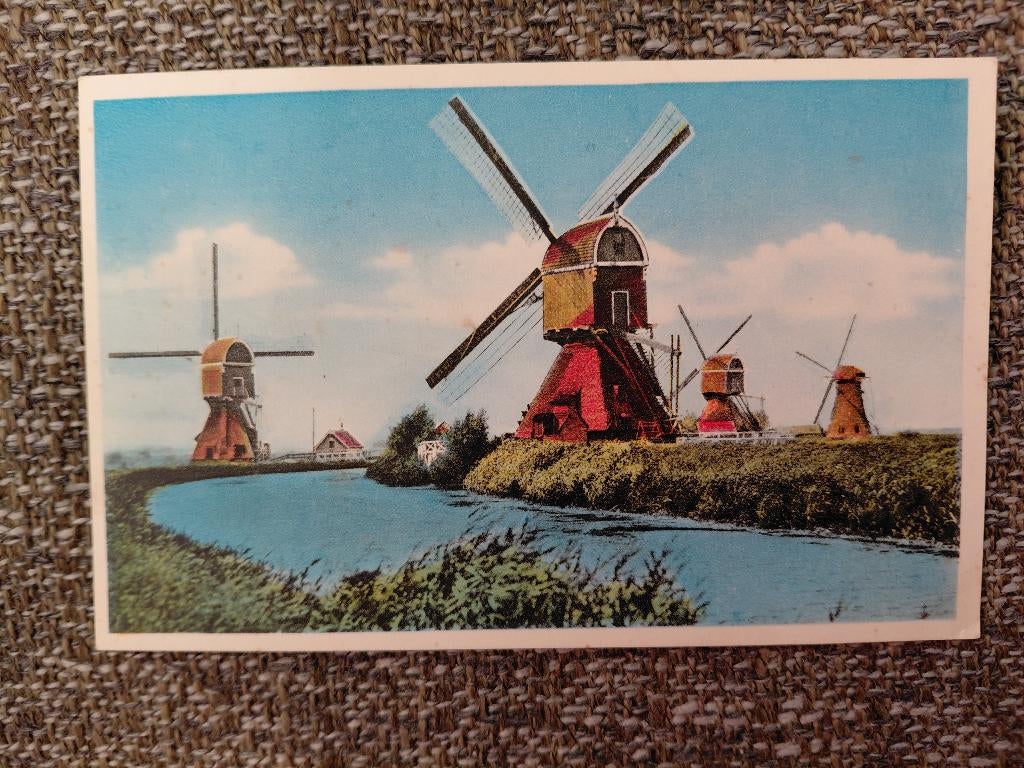 Boezemmolens langs de Vlist, ongelopen, Verzenden, 1960 tot 1980, Ongelopen, Zuid-Holland