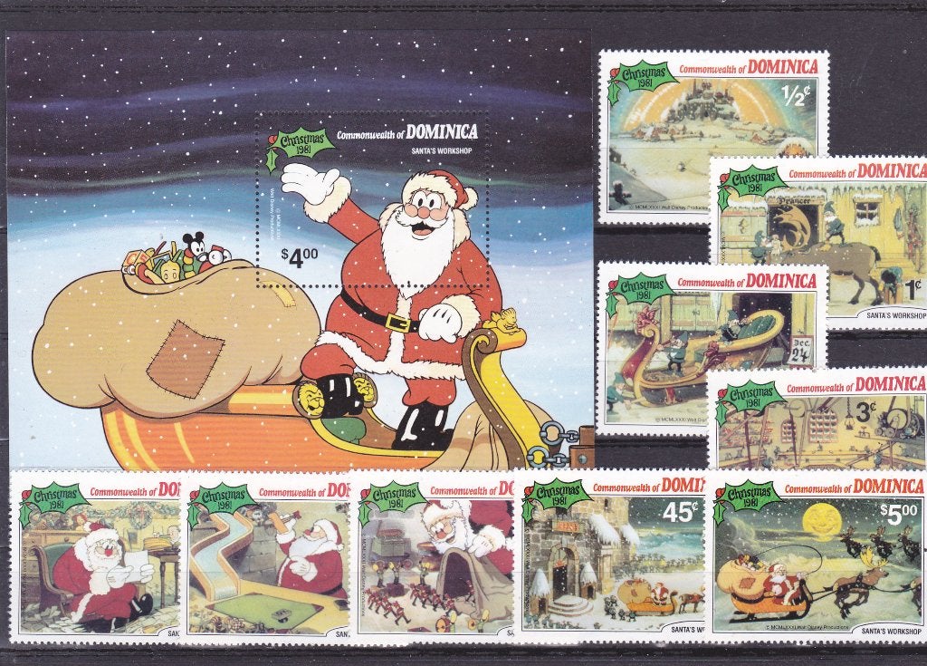 Disney Dominica kerst 1981 (689), Ophalen of Verzenden, Postfris, Overige thema's