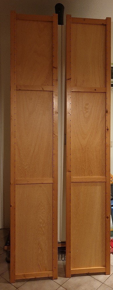 Lundia eindstaanders 228x60 blank gelakt in nette staat, Huis en Inrichting, Ophalen of Verzenden, Gebruikt