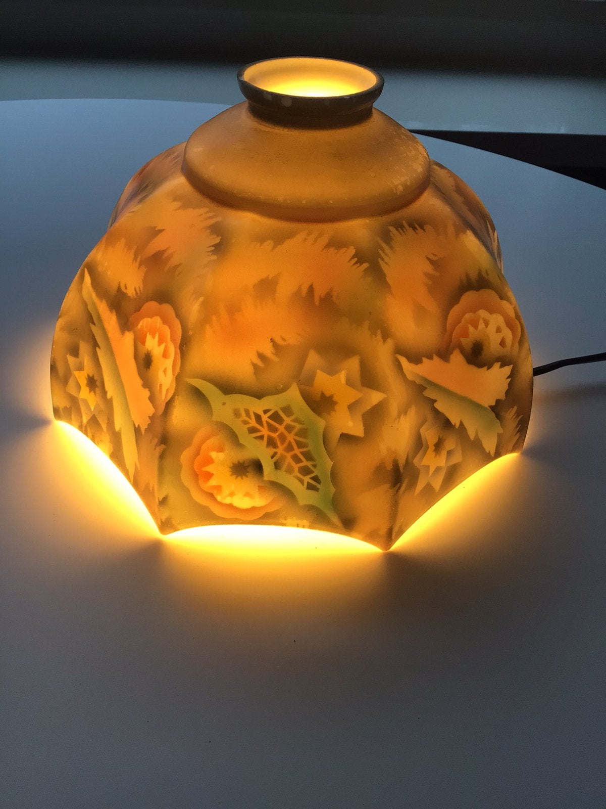Art deco opaline lampenkapje, Antiek en Kunst, Antiek | Lampen, Ophalen of Verzenden