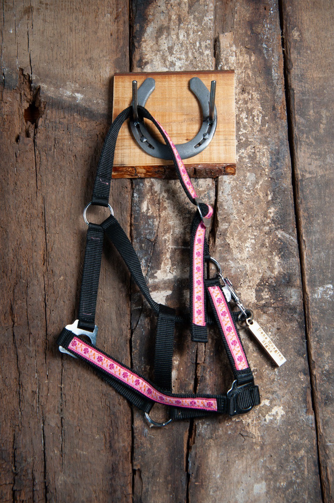 Halster met print, Dieren en Toebehoren, Paarden en Pony's | Hoofdstellen en Tuigage, Overige disciplines, Handgemaakt, Nieuw