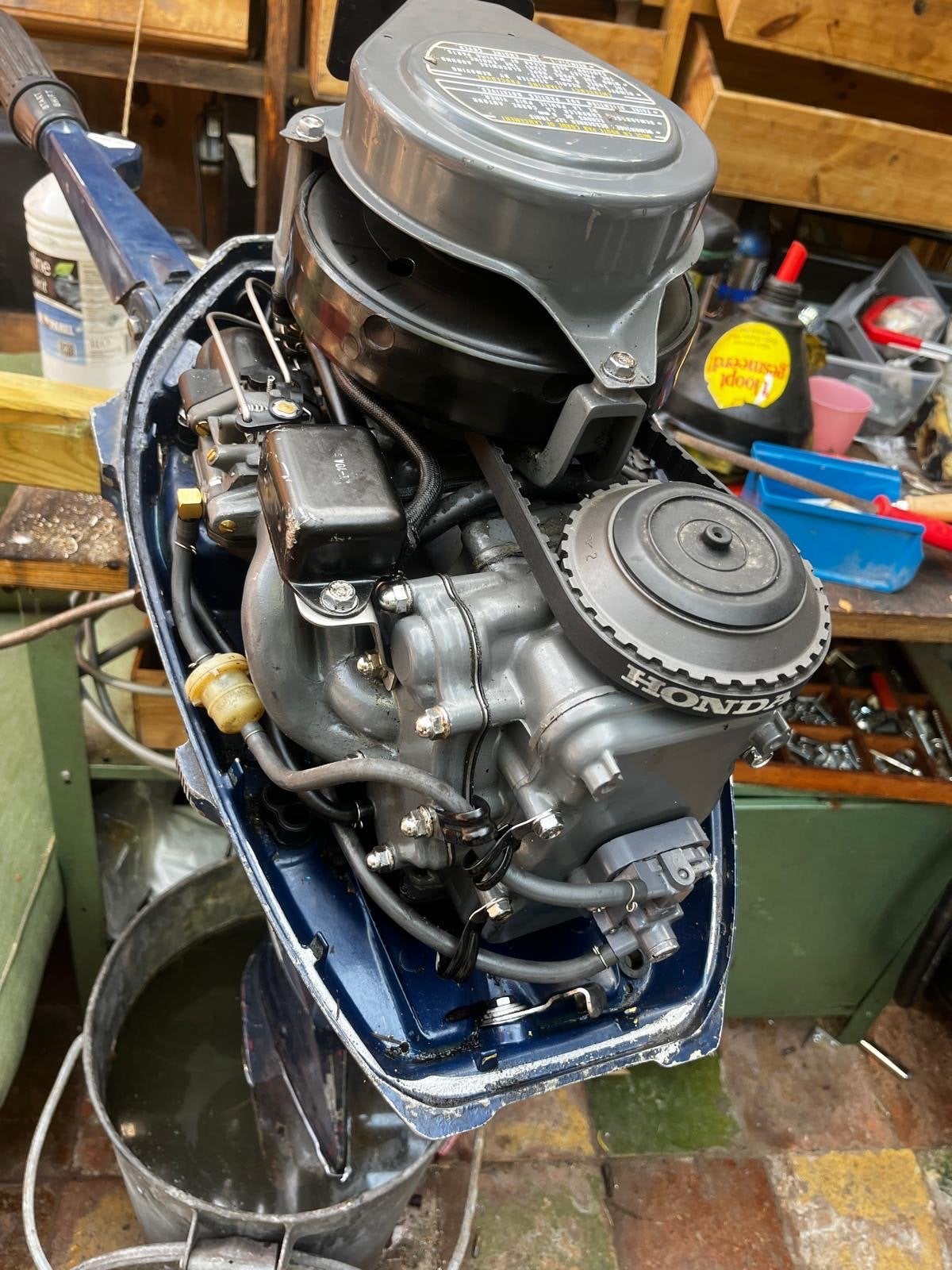 Honda BF75 langstaart Buitenboordmotor, Ophalen, Gebruikt, Motor en Techniek, Zeilboot of Motorboot