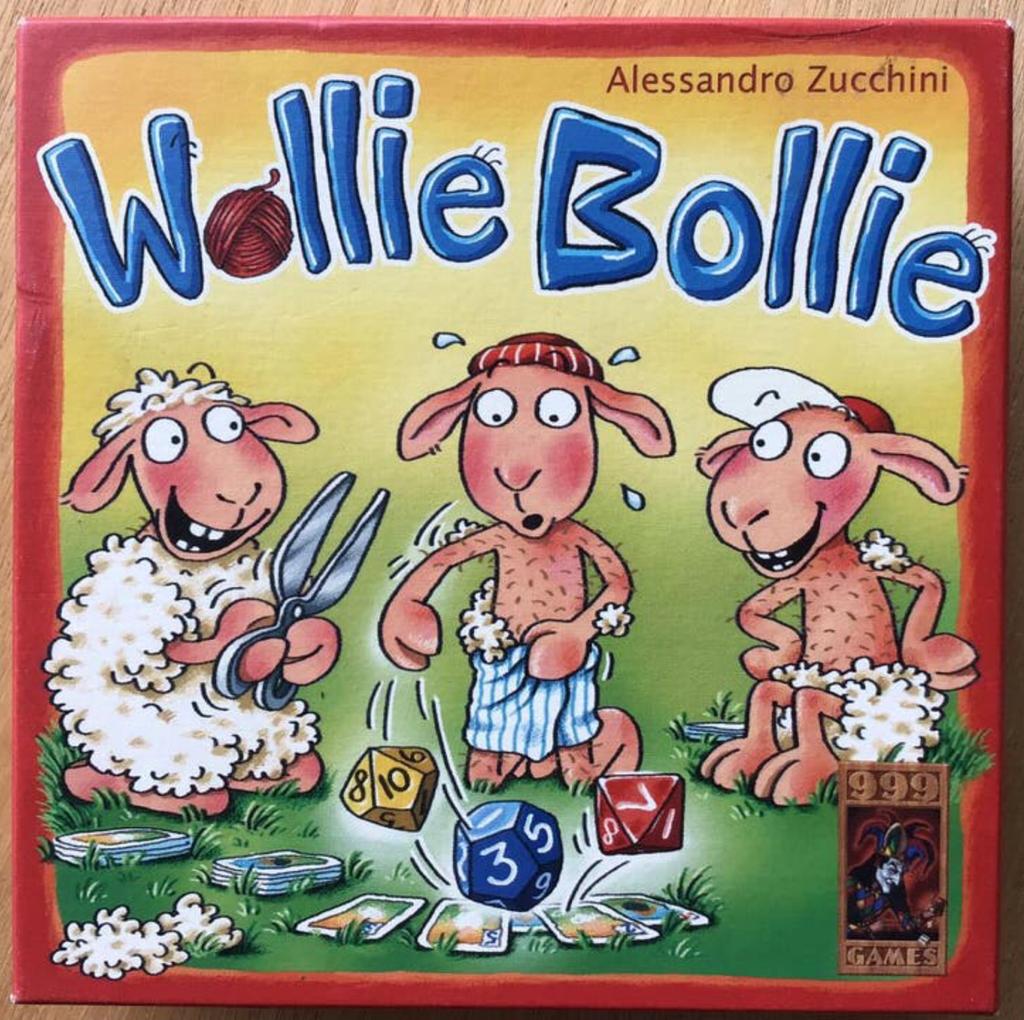 Dobbelspel Wollie Bollie - vanaf 10 jaar - ZGAN, Vijf spelers of meer, Ophalen of Verzenden, Zo goed als nieuw, 999 games