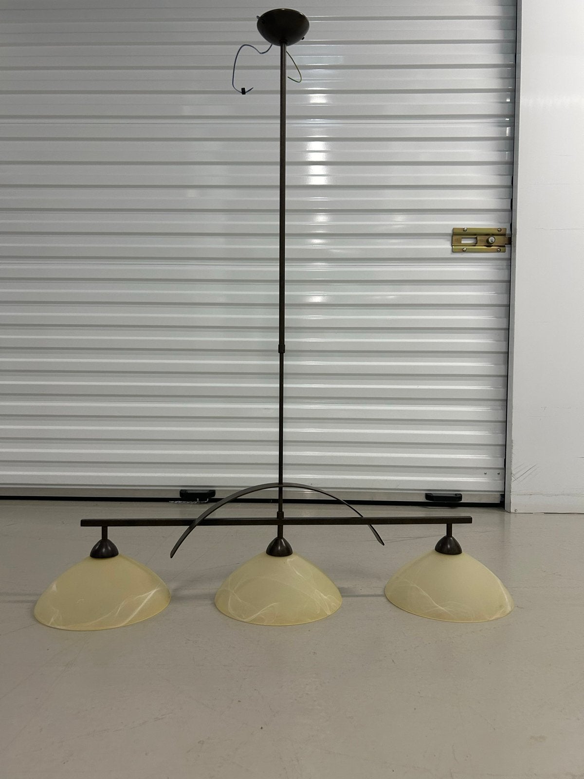LAM Hanglamp L930/3B - Made in Italy - 3x E27 max 60W, Ophalen, Gebruikt, Metaal, E27 (groot)