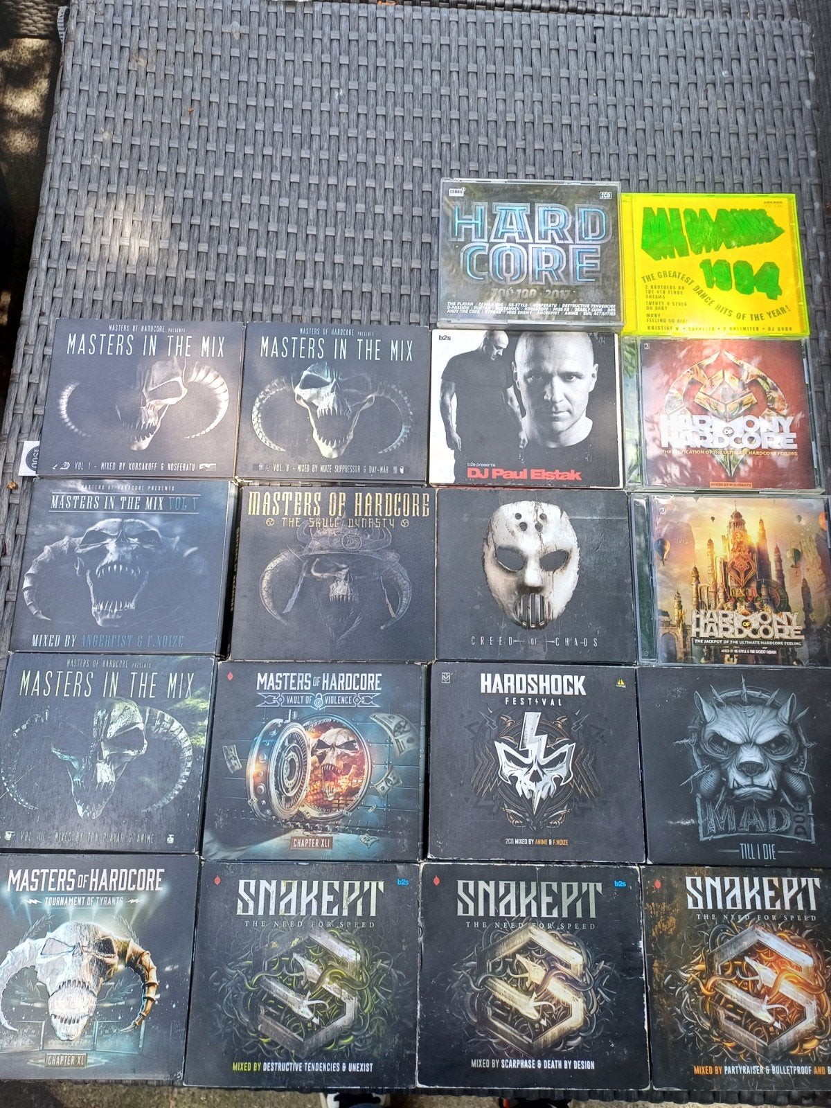 18x early Hardcore Masters, snakepit, angerfist, Ophalen of Verzenden, Zo goed als nieuw