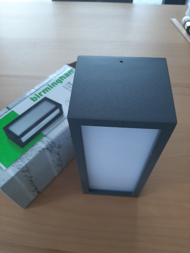 Buitenlamp Birmingham Gamma Antracite, Wandlamp, Ophalen of Verzenden, Netvoeding, 50 tot 250 watt