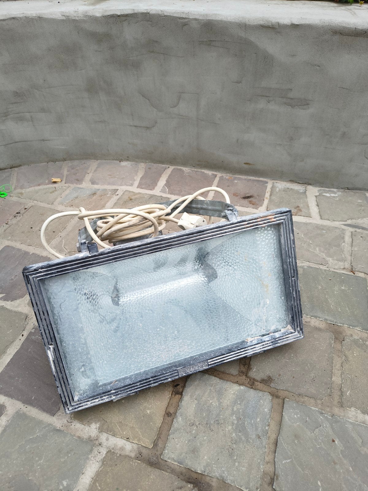 Grote bouwlamp / breedstraler met snoer, Ophalen of Verzenden, Gebruikt, 500 watt of meer, Lamp met armatuur
