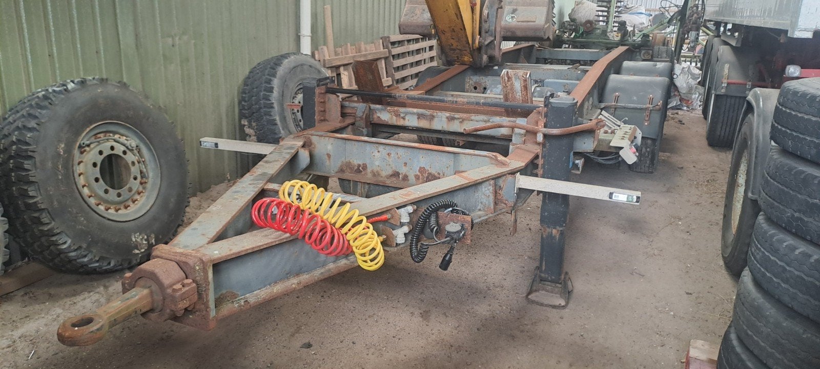 Container Carrier, middenas aanhanger, wipkar., Ophalen