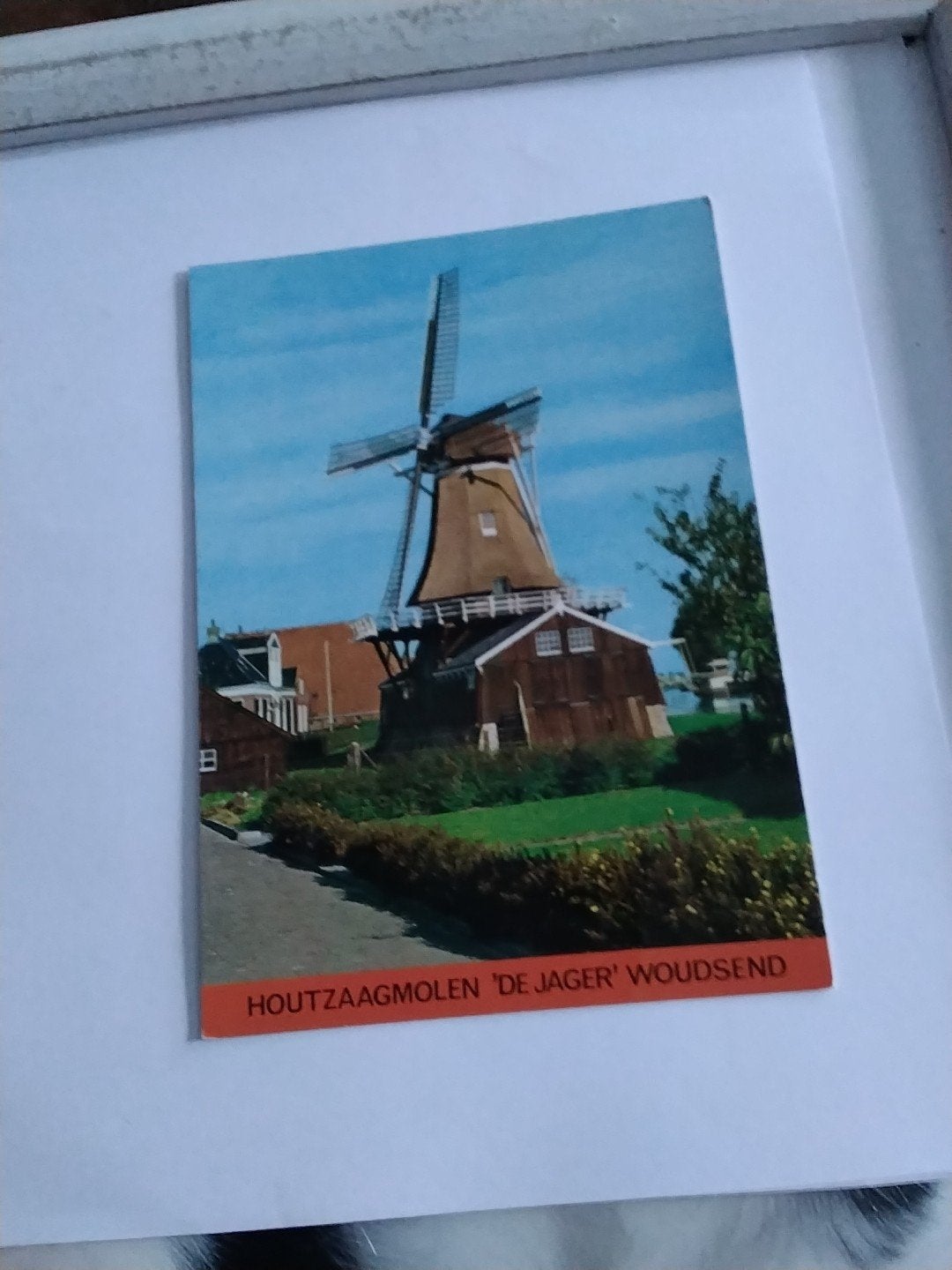Ansichtkaart Houtzaagmolen 'De Jager' Woudsend, Ophalen of Verzenden, 1980 tot heden, Ongelopen, Friesland
