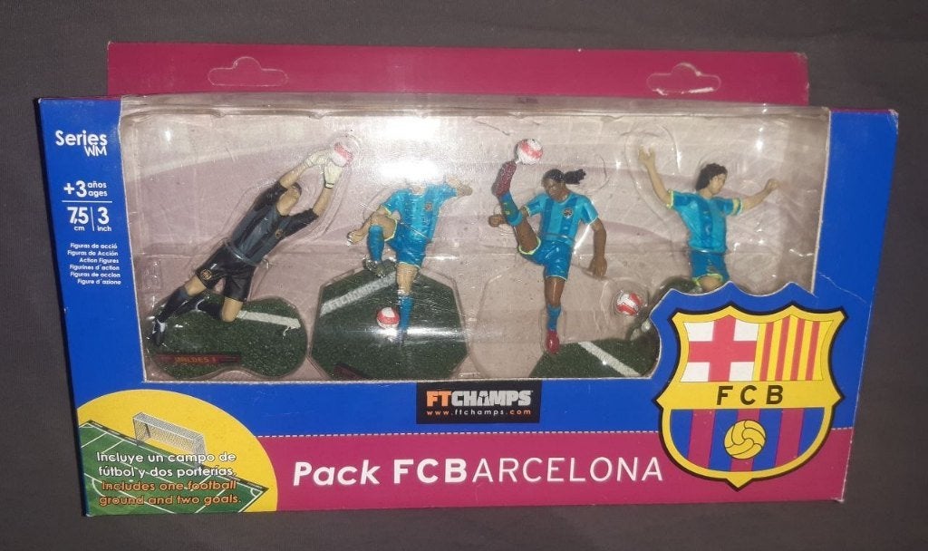 FT Champs Lionel Messi en andere FC Barcelona set, Verzenden, Zo goed als nieuw