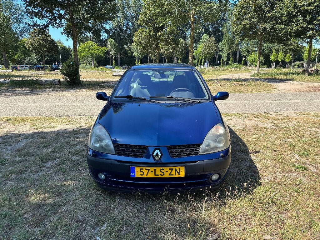 Renault Clio 1.6 16V Dynbas E4 2003 Blauw, Voorwielaandrijving, 970 kg, 535 kg, 40 €/maand