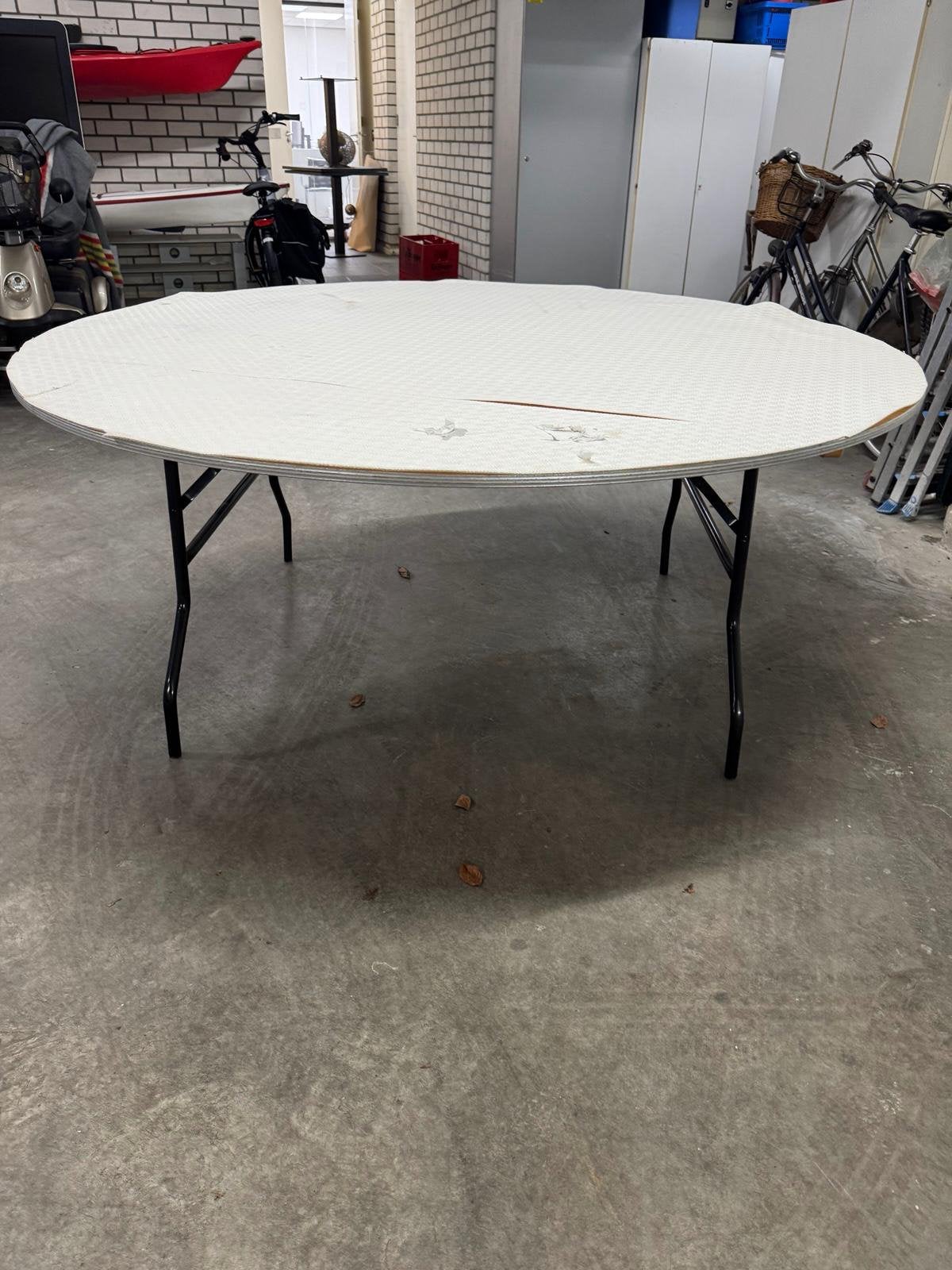 Ronde horeca klaptafel - Ideaal voor evenementen, Ophalen, Gebruikt, 150 tot 200 cm, Rond