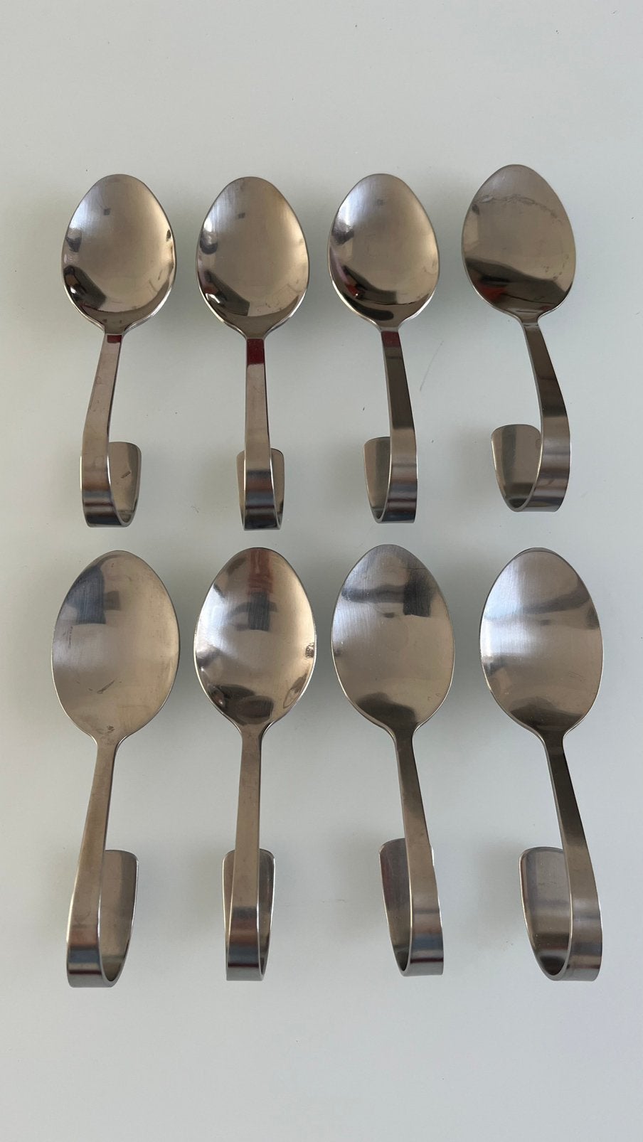 8 Zilverkleurige amuse lepels, Ophalen of Verzenden