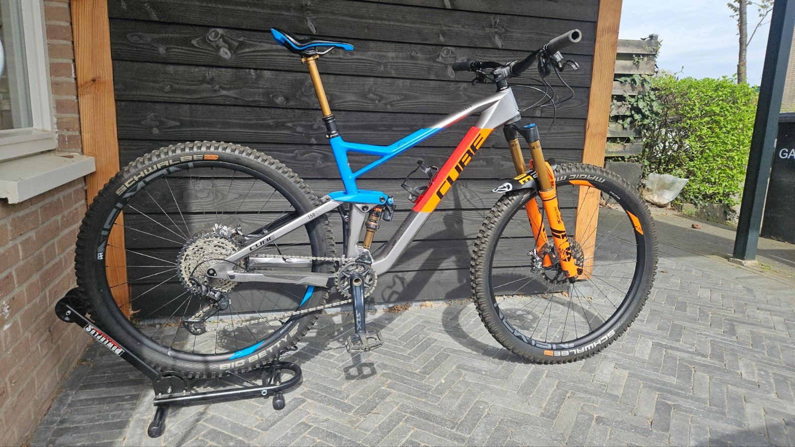 Cube Stereo C:62 SL All Mountain (MET FRAMESCHADE), Gebruikt, Ophalen of Verzenden, Schijfrem, 53 tot 57 cm