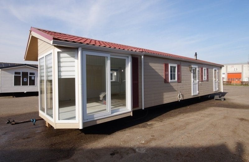 Chalet Arcabo 15x4,3m (stacaravan, mantelzorg, tiny house), Tot en met 4