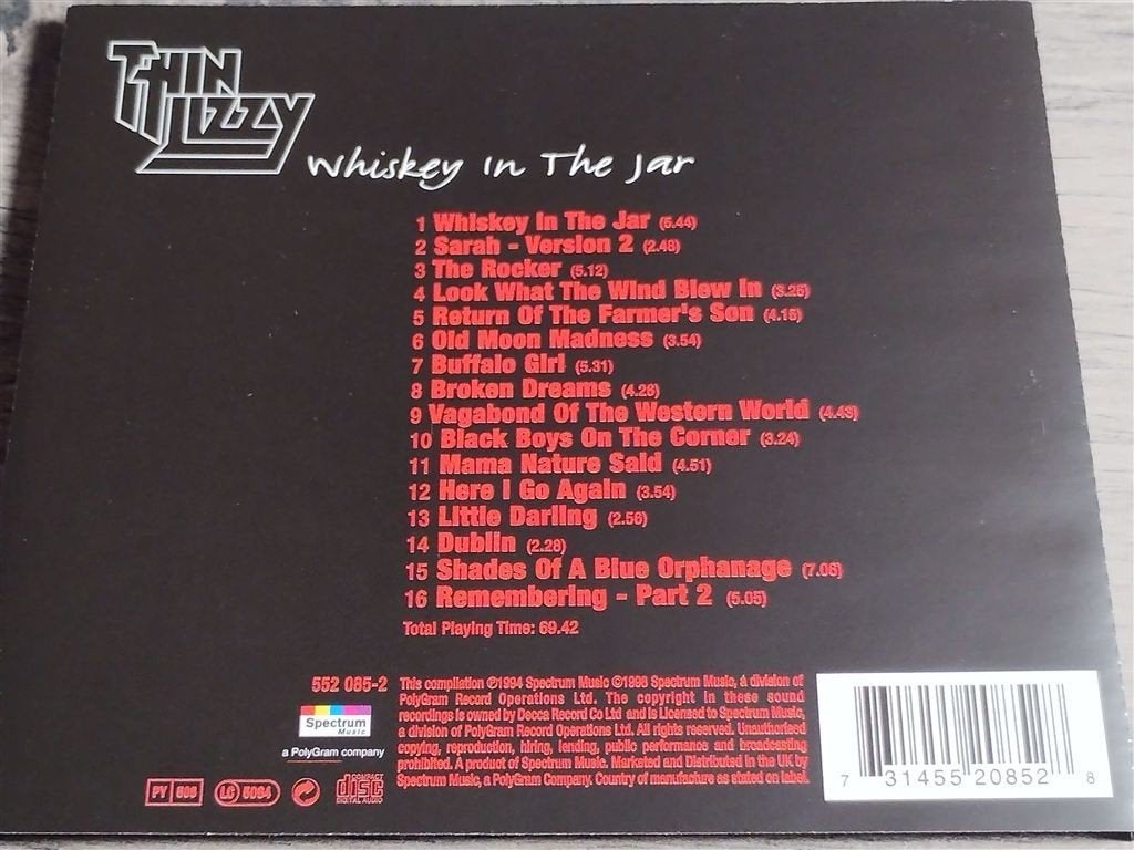 Thin Lizzy ‎– Whiskey In The Jar, Ophalen of Verzenden, Zo goed als nieuw
