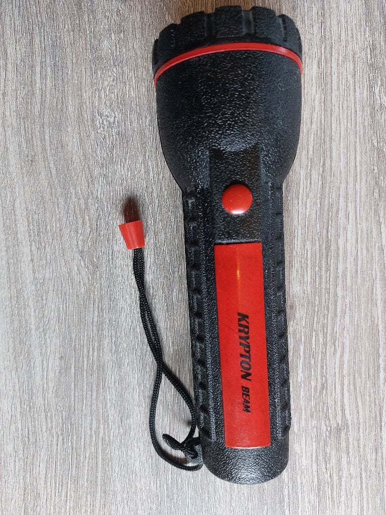 Zaklamp Krypton zoeklicht, Ophalen of Verzenden, Gebruikt, Batterij