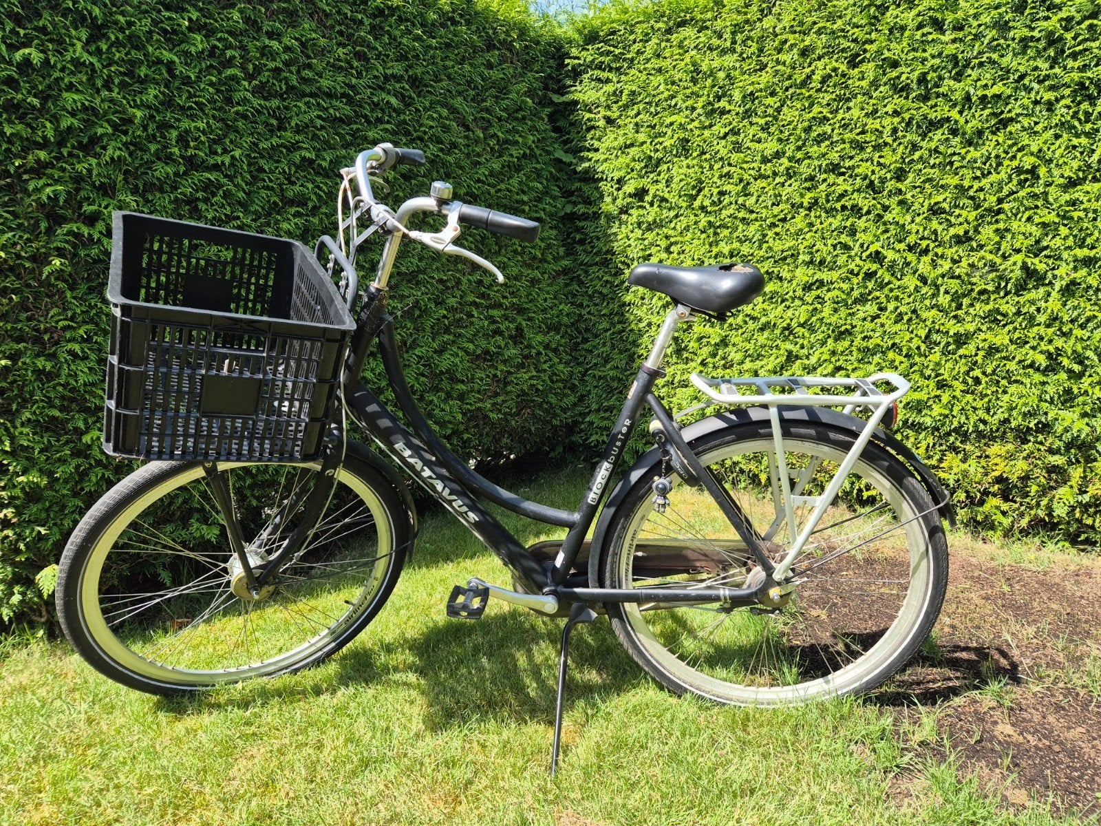 Batavus fiets Blockbuster met krat, Gebruikt, Batavus, Ophalen of Verzenden, Handrem
