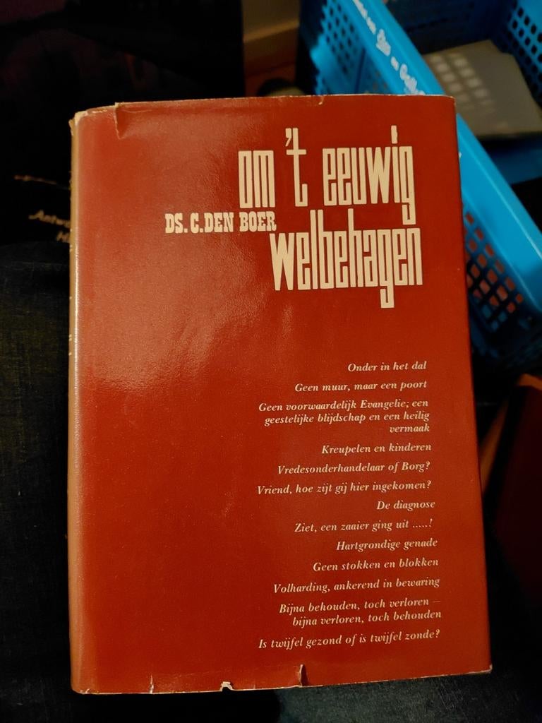 Om 't Eeuwig Welbehagen - Ds. C. den Boer (Religieus Boek), Ophalen of Verzenden, Gelezen, Ds. C. den Boer, Christendom | Protestants