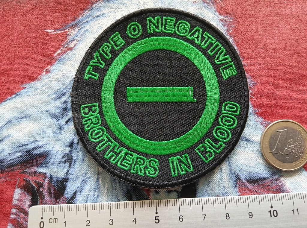 Type O negative mooie brothers in blood 8.5 cm patch t87, Ophalen of Verzenden, Nieuw, Kleding
