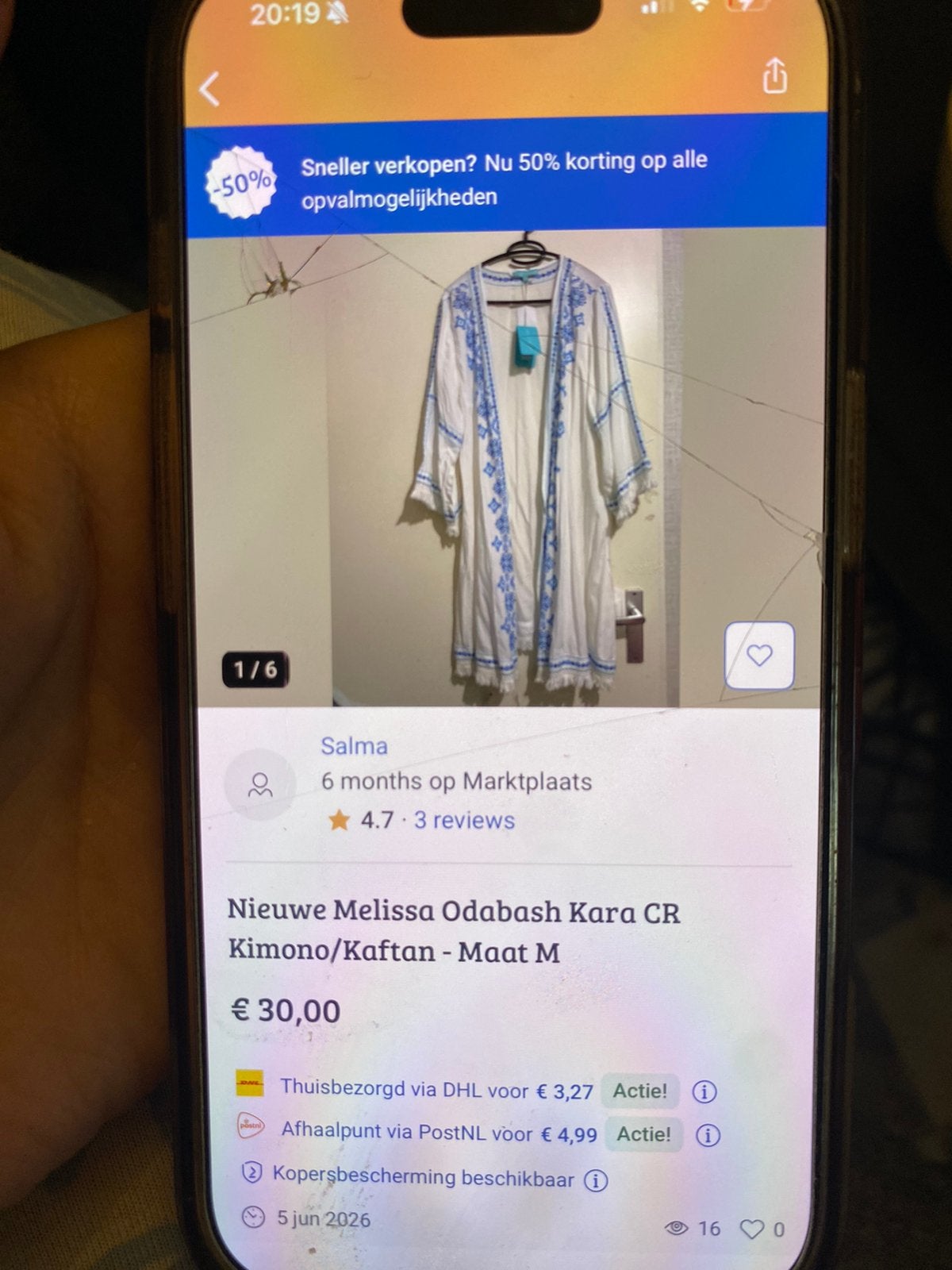 Kimono, Ophalen of Verzenden, Zo goed als nieuw, Onder de knie