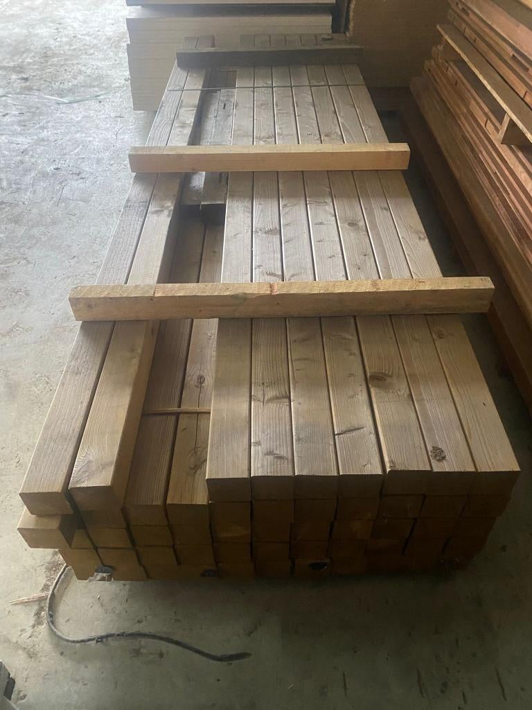 Vuren geimpregneerde palen 85x85, Ophalen, Nieuw, 250 cm of meer, Palen