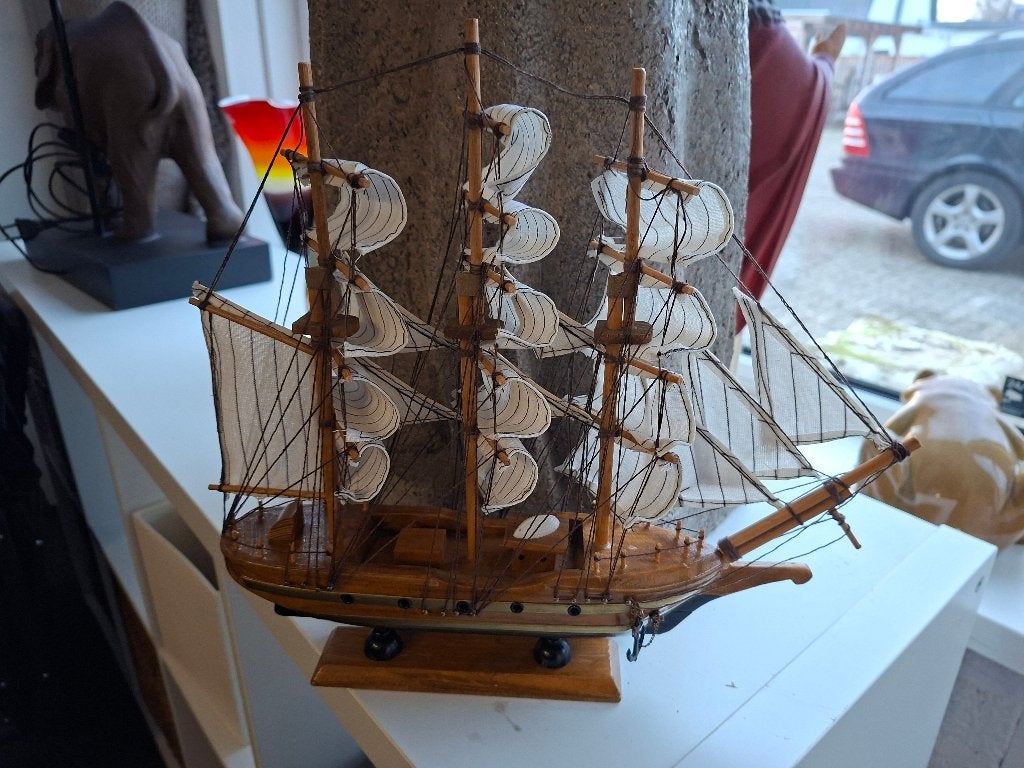 Zeilschip model, 32 cm breed, Ophalen of Verzenden, Gebruikt