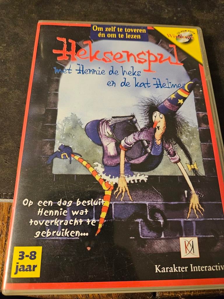 Heksenspul met Hennie de Heks en de kat Helmer (PC CD-ROM), Puzzel en Educatief, Gebruikt, 1 speler, Ophalen of Verzenden