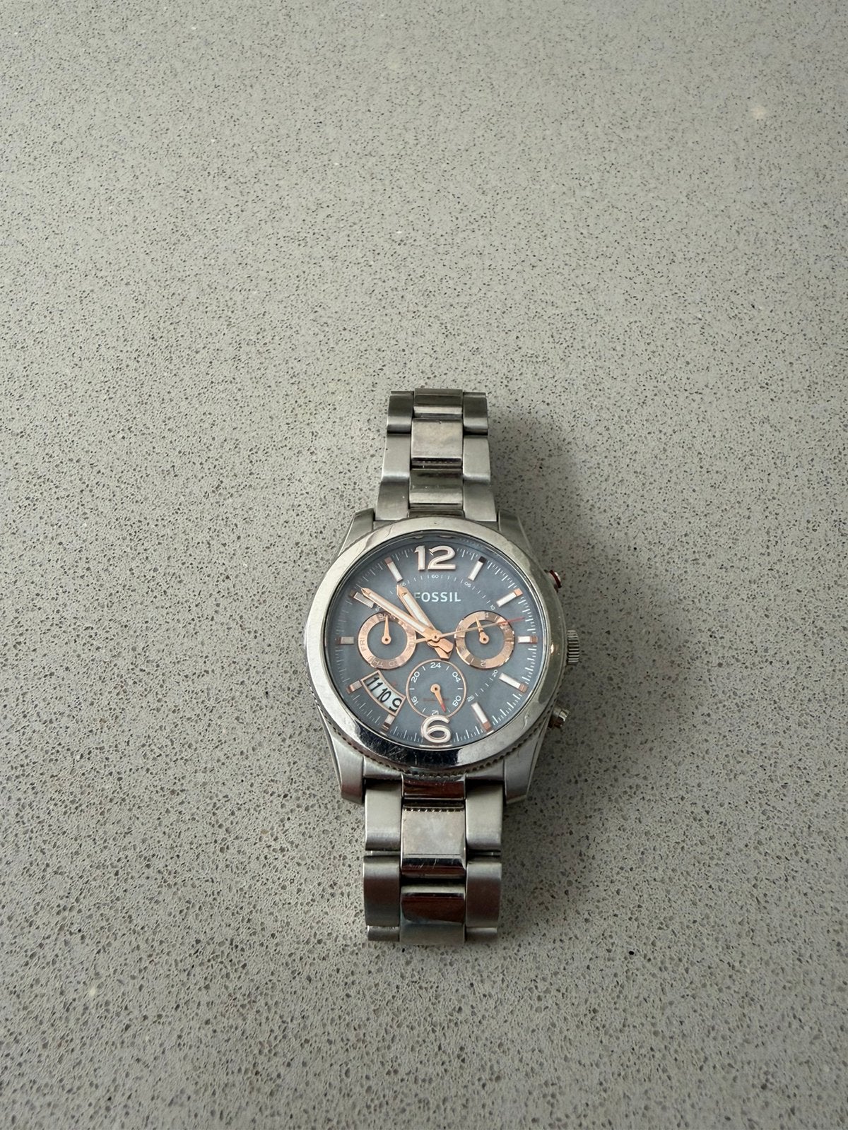 Fossil ES3880 Perfect Boyfriend dameshorloge, Sieraden, Tassen en Uiterlijk, Staal, Gebruikt, Staal, Fossil